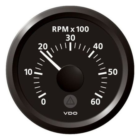 A2C59512323 Veratron ViewLine Tachometer 6,000 RPM Black 52mm