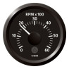 A2C59512323 Veratron ViewLine Tachometer 6,000 RPM Black 52mm