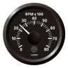 A2C59512324 Veratron ViewLine Tachometer 8,000 RPM Black 52mm