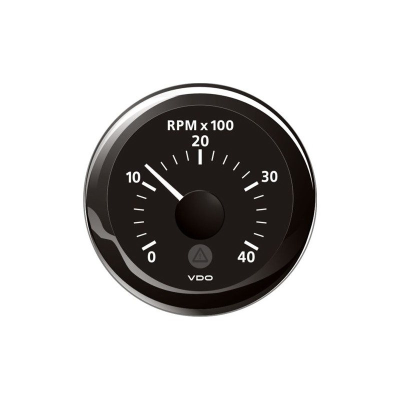VDO ViewLine Tachometer 4.000 RPM Black 52mm