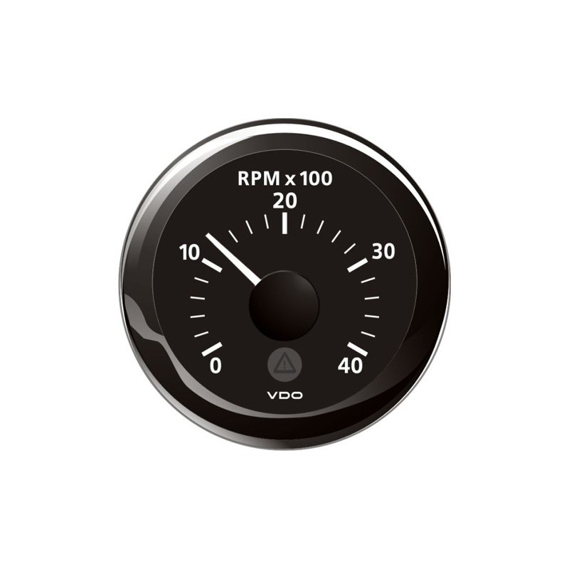 A2C59512344 Veratron ViewLine Tachometer 4,000 RPM Black 52mm