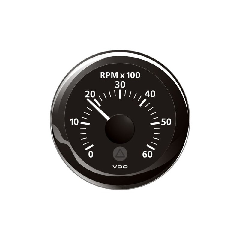 A2C59512345 Veratron ViewLine Tachometer 6,000 RPM Black 52mm