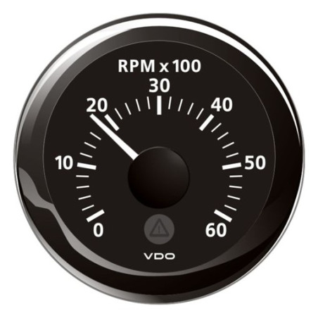 A2C59512345 Veratron ViewLine Tachometer 6,000 RPM Black 52mm