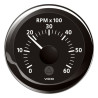 A2C59512345 Veratron ViewLine Tachometer 6,000 RPM Black 52mm