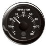A2C59512346 Veratron ViewLine Tachometer 8,000 RPM Black 52mm