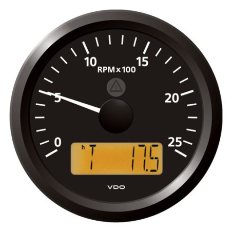 A2C59512351 Veratron ViewLine Tachometer 2.500 RPM Black 85mm