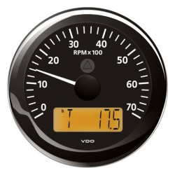 VDO ViewLine Tachometer 7.000 RPM Black 85mm
