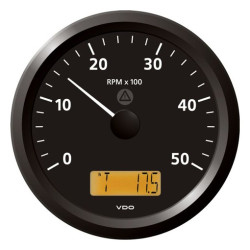 A2C59512415 Veratron ViewLine Tachometer 5,000 RPM Black 110mm