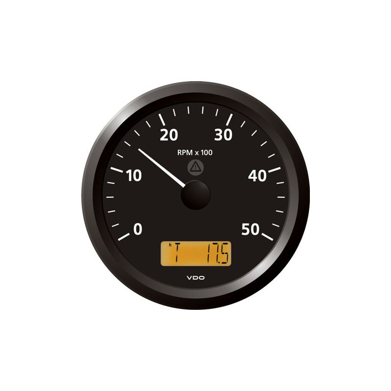 A2C59512415 Veratron ViewLine Tachometer 5,000 RPM Black 110mm