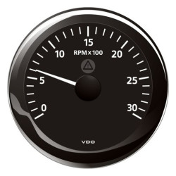 A2C59512430 Veratron ViewLine Tachometer 3,000 RPM Black 85mm