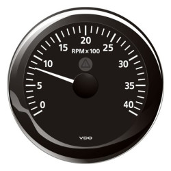A2C59512431 Veratron ViewLine Tachometer 4,000 RPM Black 85mm
