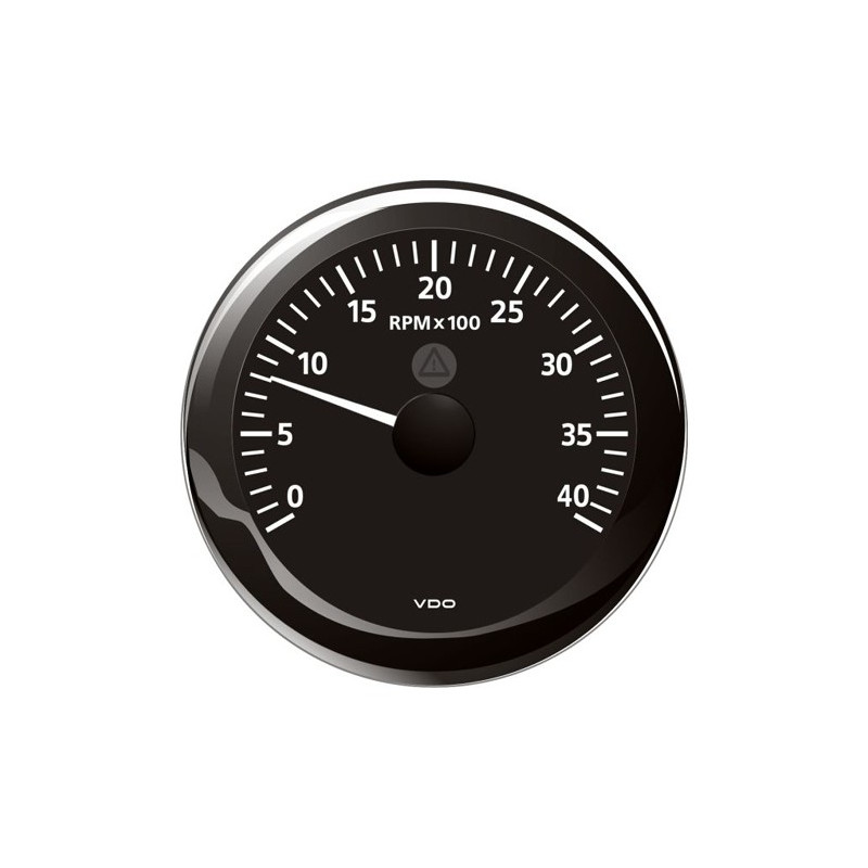 A2C59512431 Veratron ViewLine Tachometer 4,000 RPM Black 85mm