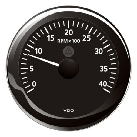 A2C59512431 Veratron ViewLine Tachometer 4,000 RPM Black 85mm