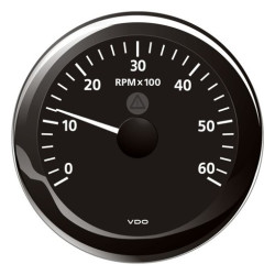 A2C59512432 Veratron ViewLine Tachometer 6,000 RPM Black 85mm