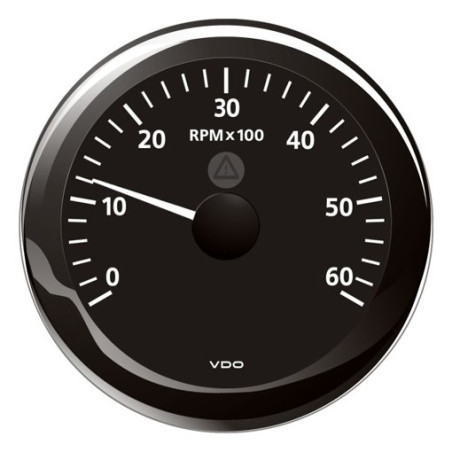 A2C59512432 Veratron ViewLine Tachometer 6,000 RPM Black 85mm