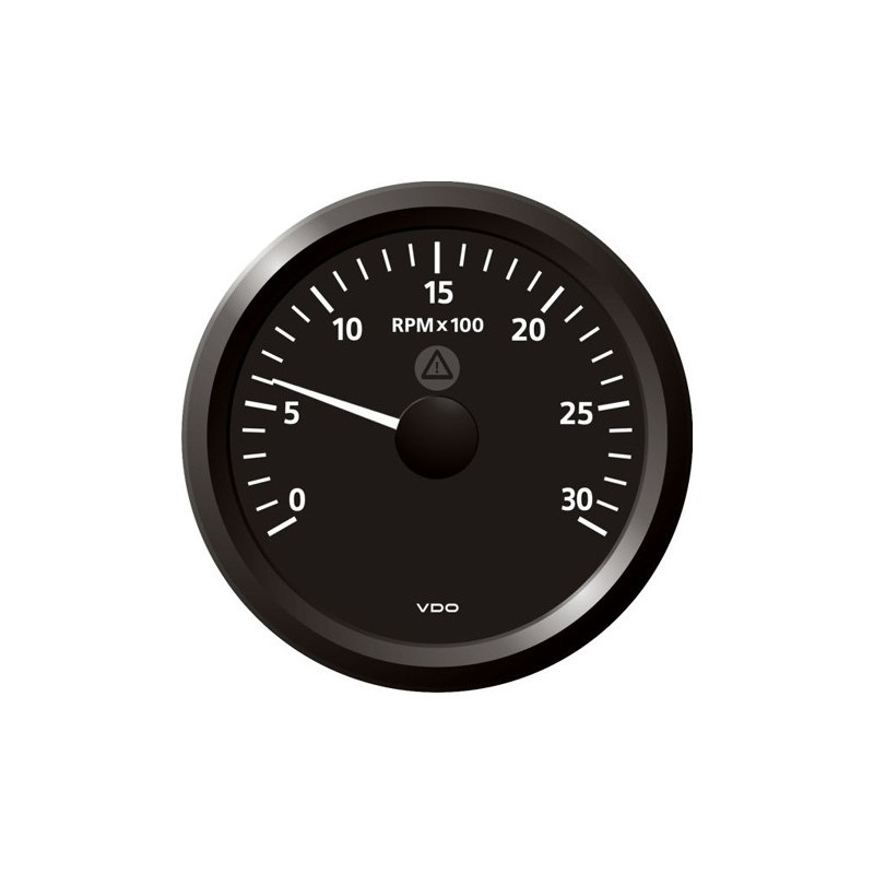 A2C59512436 Veratron ViewLine Tachometer 3,000 RPM Black 85mm