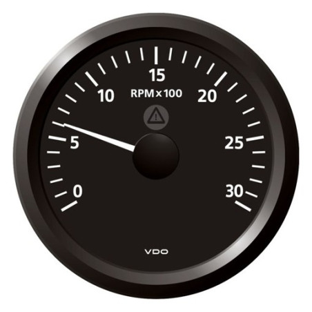 A2C59512436 Veratron ViewLine Tachometer 3,000 RPM Black 85mm