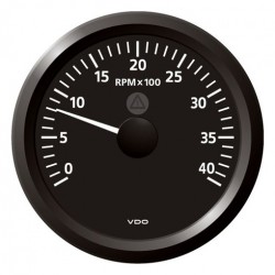 VDO ViewLine Toerenteller 4.000 RPM Zwart 85mm
