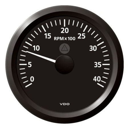 A2C59512437 Veratron ViewLine Tachometer 4,000 RPM Black 85mm