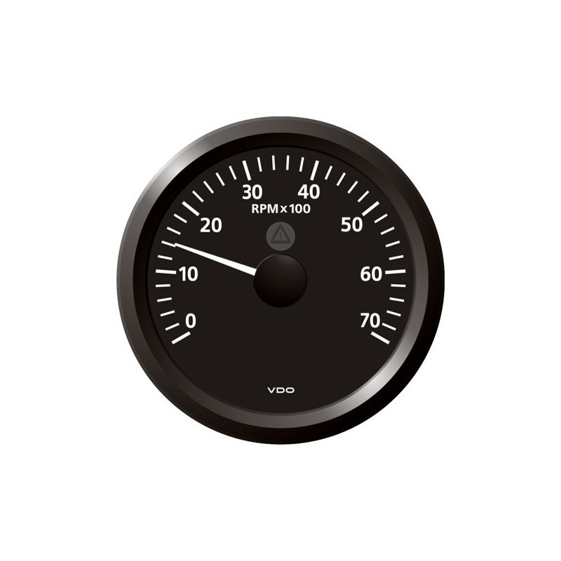 A2C59512438 Veratron ViewLine Tachometer 7,000 RPM Black 85mm
