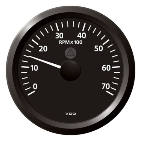A2C59512438 Veratron ViewLine Tachometer 7,000 RPM Black 85mm