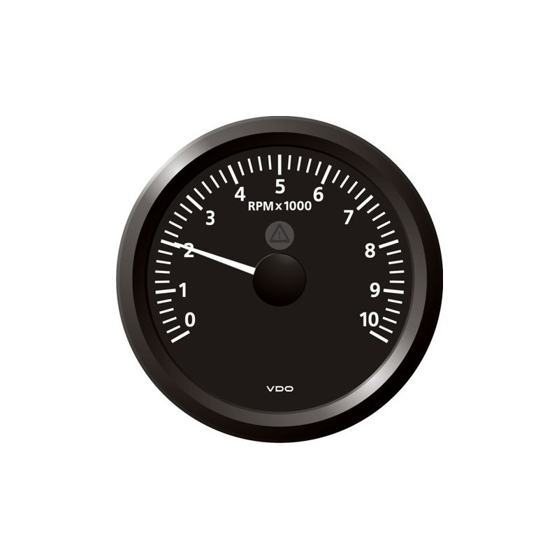 A2C59512439 Veratron ViewLine Tachometer 10,000 RPM Black 85mm