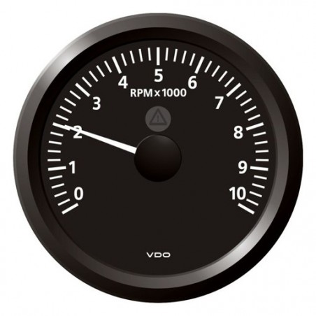 VDO ViewLine Toerenteller 10.000 RPM Zwart 85mm
