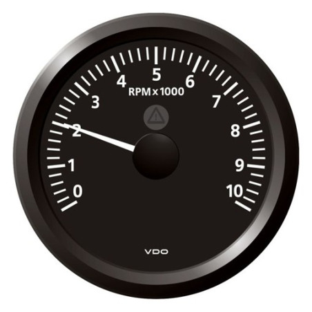 A2C59512439 Veratron ViewLine Tachometer 10,000 RPM Black 85mm