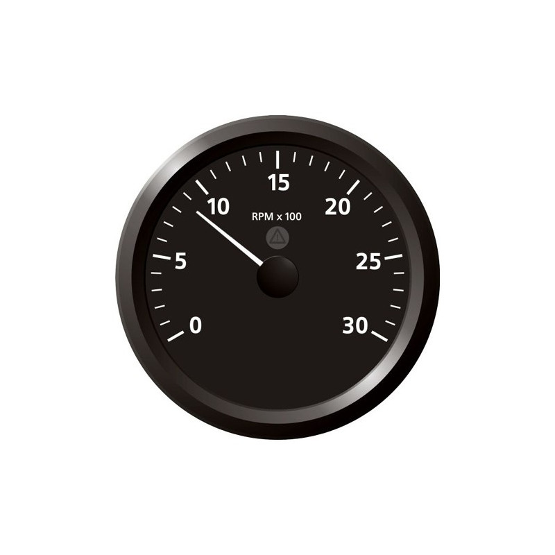A2C59512444 Veratron ViewLine Tachometer 3,000 RPM Black 110mm
