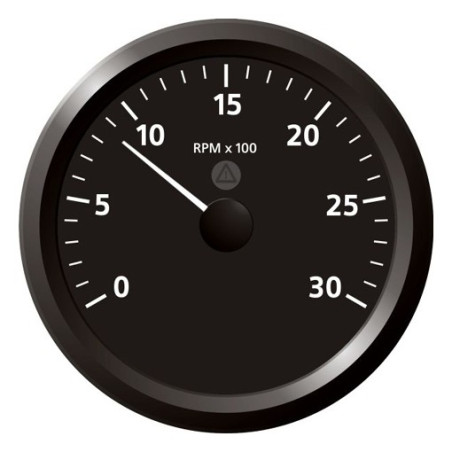 A2C59512444 Veratron ViewLine Tachometer 3,000 RPM Black 110mm