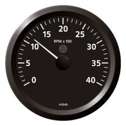 VDO ViewLine Drehzahlmesser 4.000 RPM Schwarz 110mm