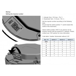 VDO ViewLine Tachometer 4.000 RPM Black 110mm