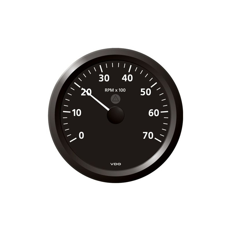 A2C59512446 Veratron ViewLine Tachometer 7,000 RPM Black 110mm
