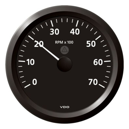 A2C59512446 Veratron ViewLine Tachometer 7,000 RPM Black 110mm
