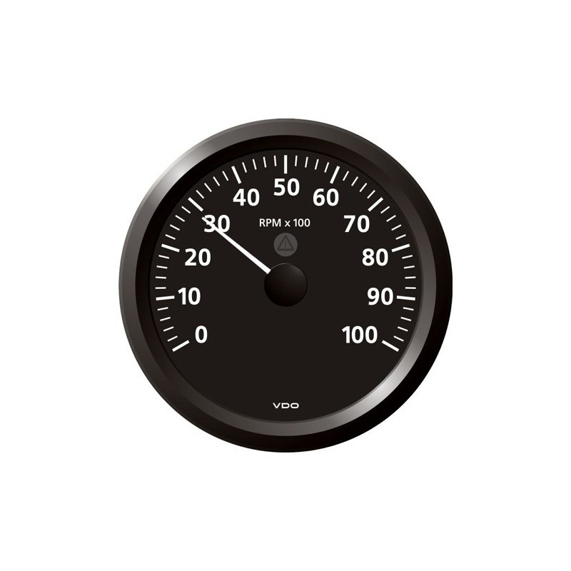 VDO ViewLine Tachometer 10.000 RPM Black 110mm