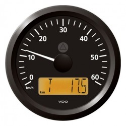 VDO ViewLine Speedometer 60 Km/h Black 85mm