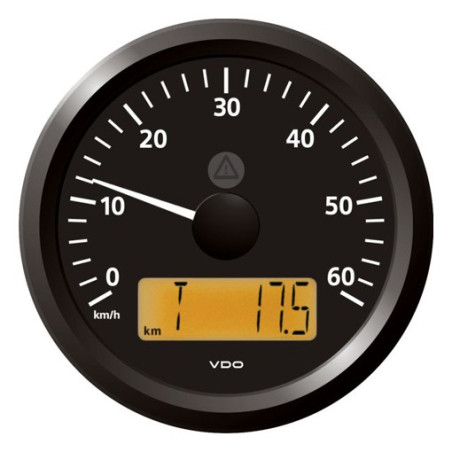 A2C59512367 Veratron ViewLine Speedometer 60 Km/h Black 85mm