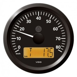 VDO ViewLine Geschwindigkeitsmesser 80 Km/h Schwarz 85mm