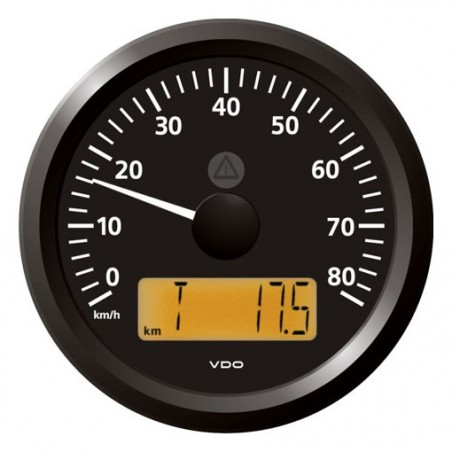 Veratron ViewLine Geschwindigkeitsmesser 80 Km/h Schwarz 85mm