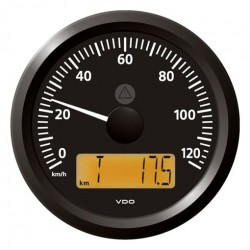 VDO ViewLine Geschwindigkeitsmesser 120 Km/h Schwarz 85mm