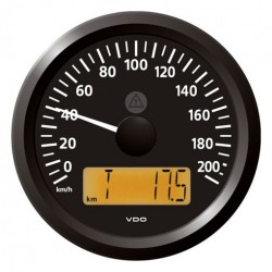 VDO ViewLine Geschwindigkeitsmesser 200 Km/h Schwarz 85mm