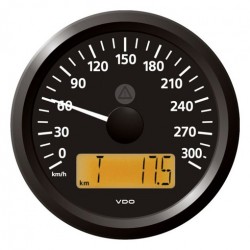 VDO ViewLine Geschwindigkeitsmesser 300 Km/h Schwarz 85mm