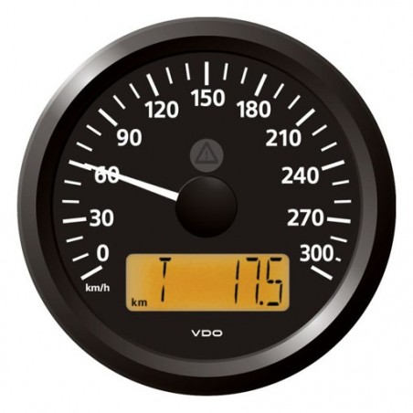 VDO ViewLine Snelheidsmeter 300 Km/h Zwart 85mm VDO ViewLine Snelheidsmeter 300 Km/h Zwart 85mm