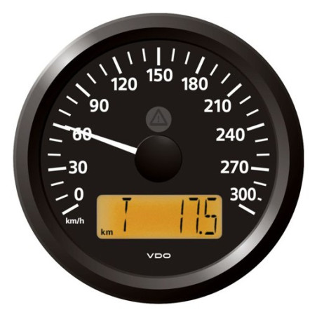 A2C59512371 Veratron ViewLine Speedometer 300 Km/h Black 85mm