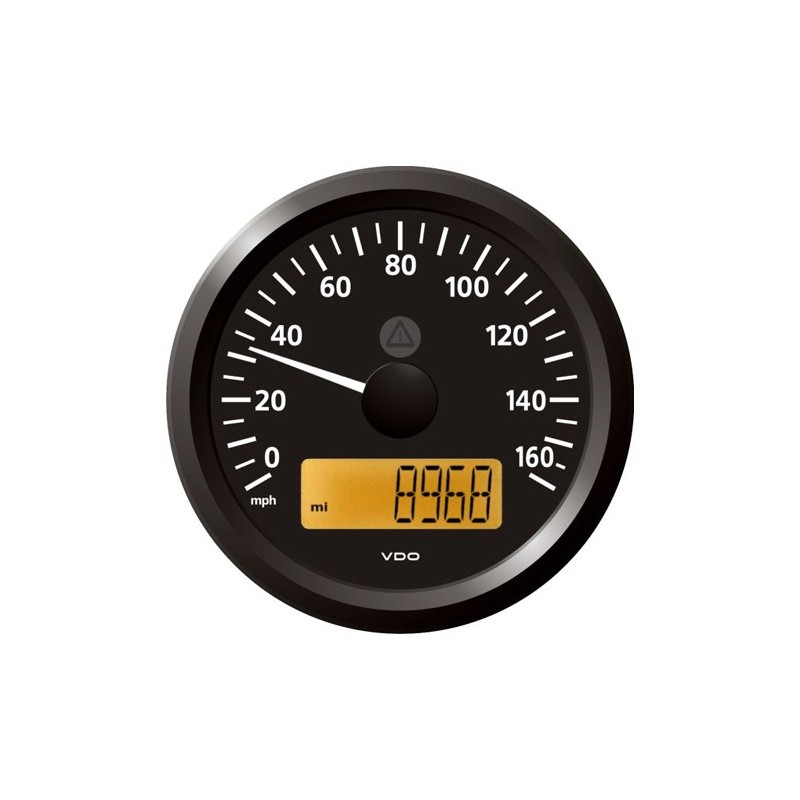 VDO ViewLine Snelheidsmeter 60 Mph Zwart 85mm VDO ViewLine Snelheidsmeter 60 Mph Zwart 85mm