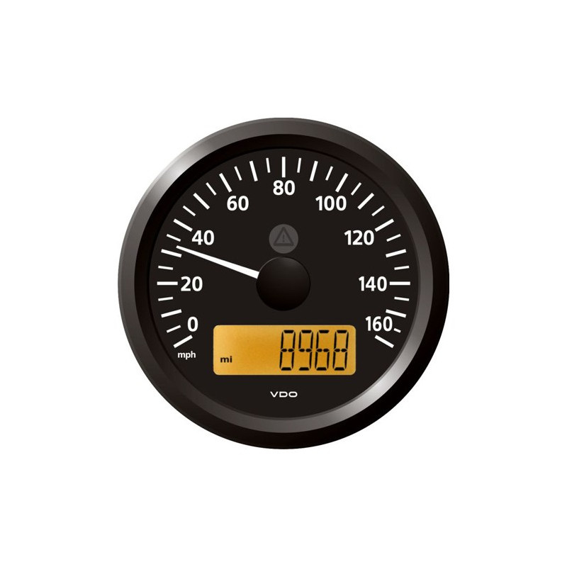 A2C59512378 Veratron ViewLine Speedometer 60 Mph Black 85mm