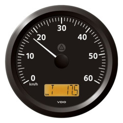 A2C59512420 Veratron ViewLine Speedometer 60 Km/h Black 110mm