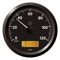 VDO ViewLine Speedometer 120 Km/h Black 110mm