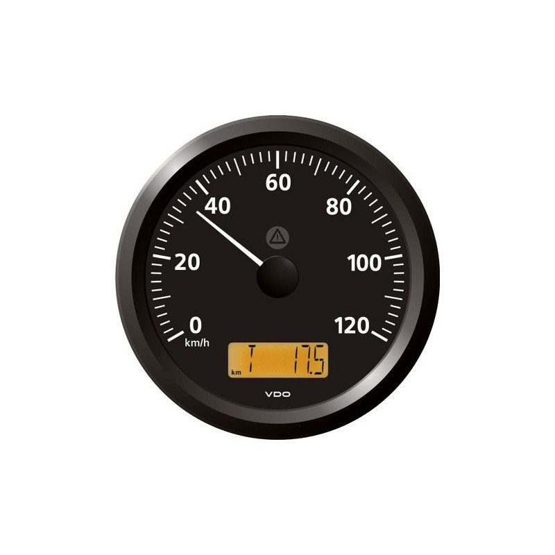 A2C59512422 Veratron ViewLine Speedometer 120 Km/h Black 110mm