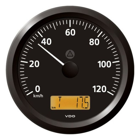 A2C59512422 Veratron ViewLine Speedometer 120 Km/h Black 110mm